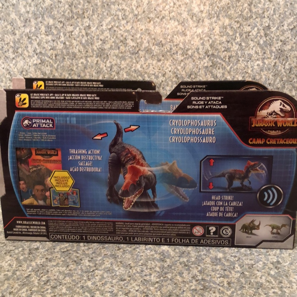 Jurassic World Camp Cretaceous! Baryonyx Grim and Crylophosaurus! Great gift!! - Picture 5 of 5